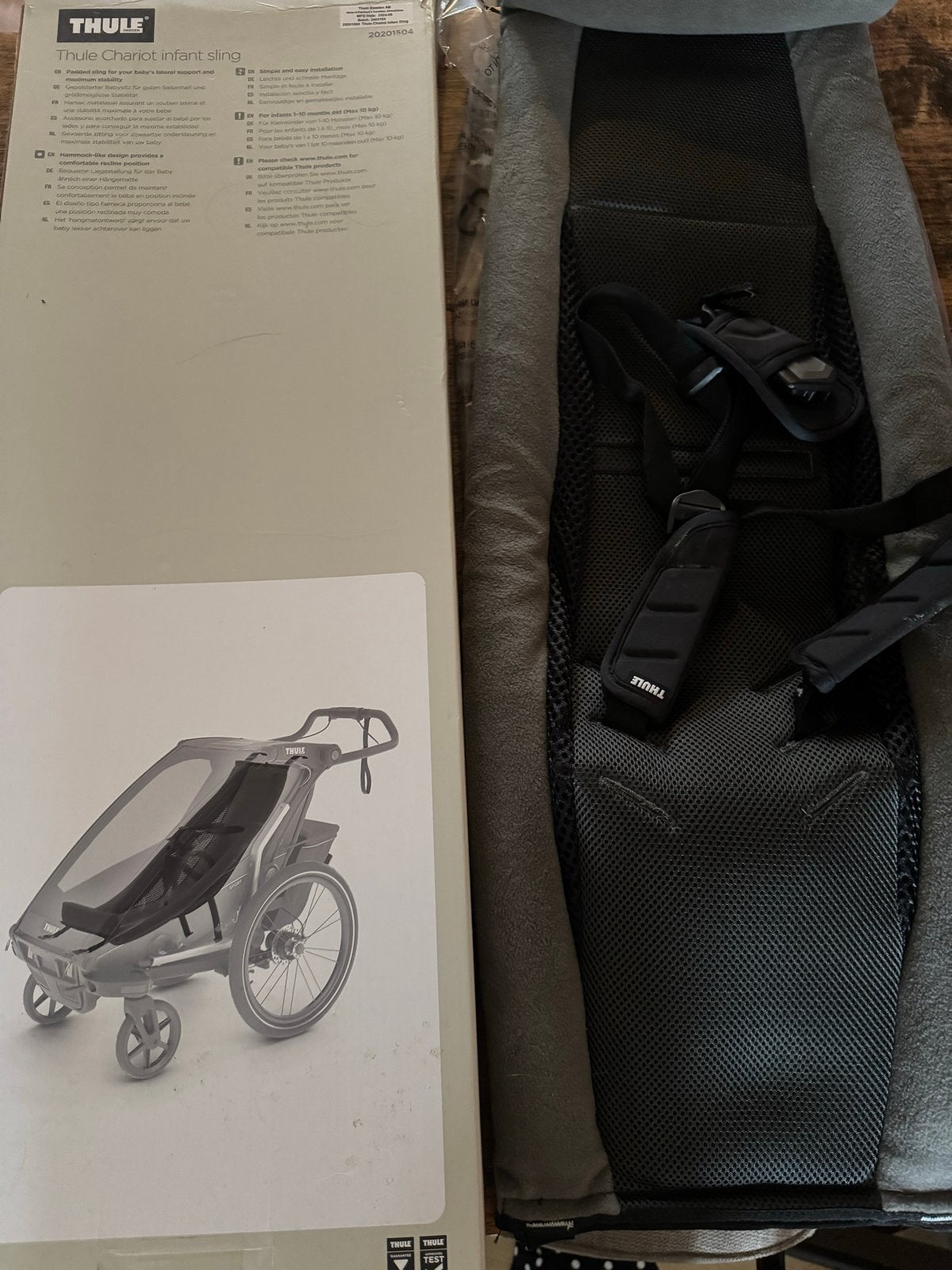 Thule Chariot infant sling - nauwelijks gebruikt, Ophalen of Verzenden, Zo goed als nieuw, Kinderkar