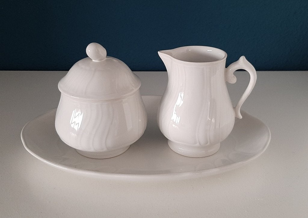 Villeroy en Boch Diamant roomstel, Ophalen of Verzenden, Zo goed als nieuw, Overige stijlen, Porselein
