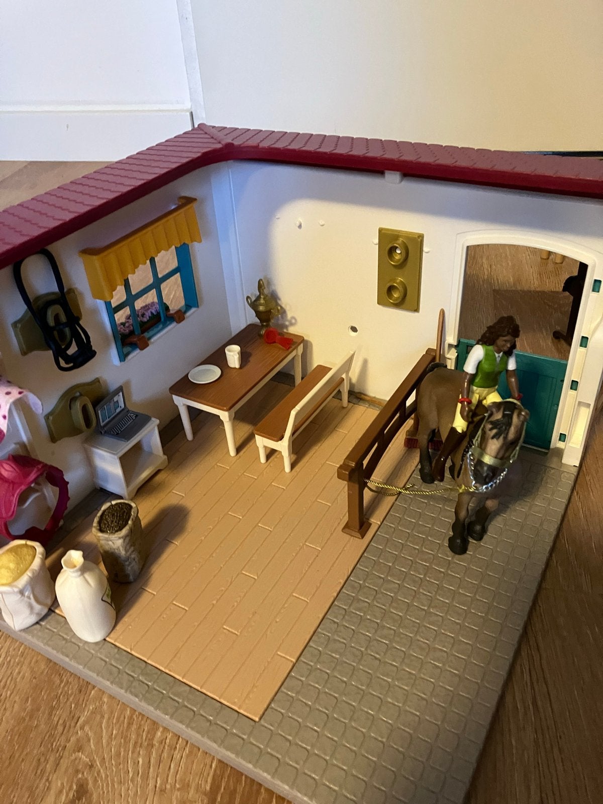 Schleich Paardenstal Set, Kinderen en Baby's, Speelgoed | Overig, Gebruikt, Jongen of Meisje, Ophalen of Verzenden