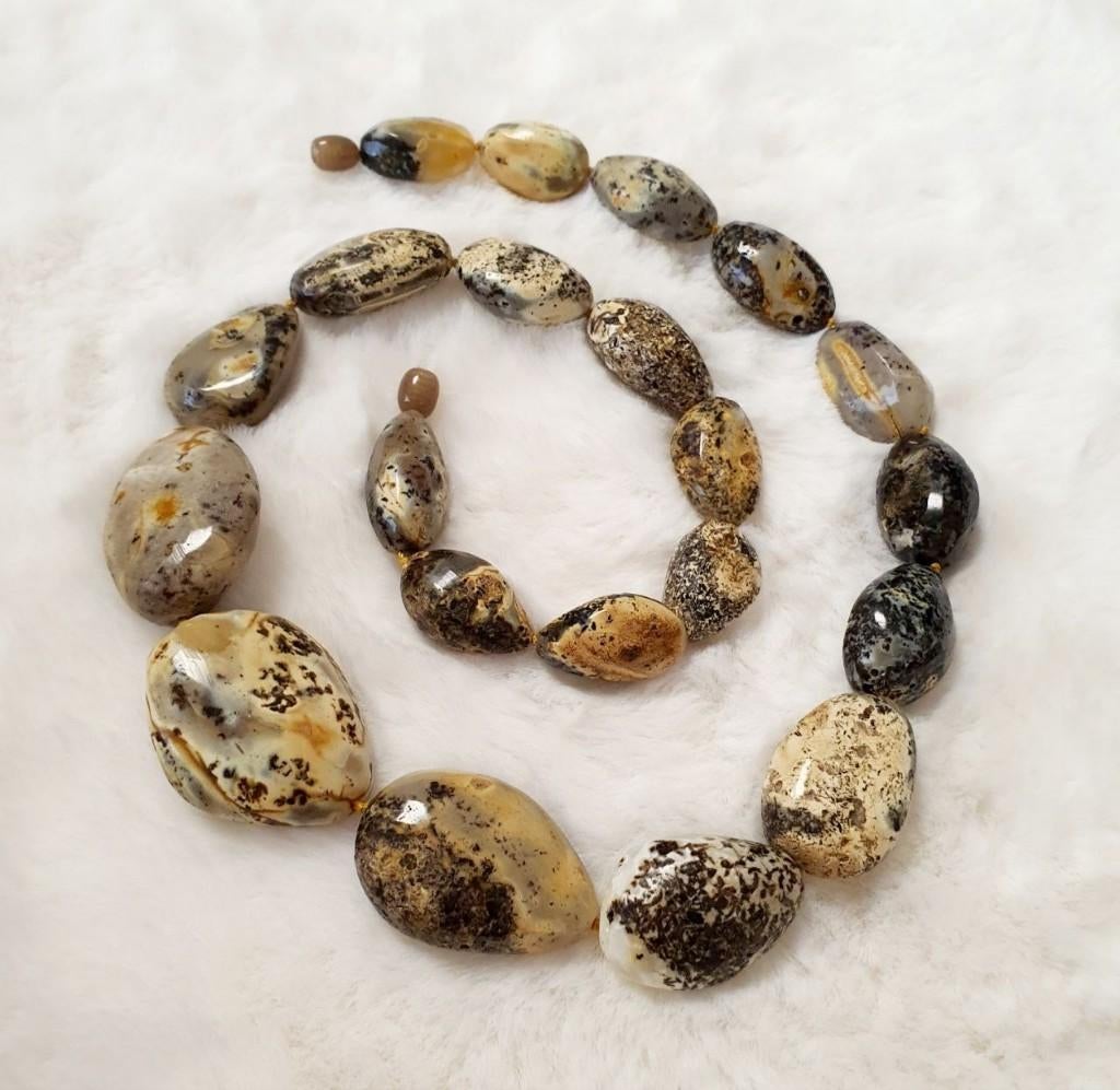 Zeer Zeldzame Barnsteen ketting,Honey,butterscotch,zwart/wit, Sieraden, Tassen en Uiterlijk, Kettingen, Verzenden, Zo goed als nieuw