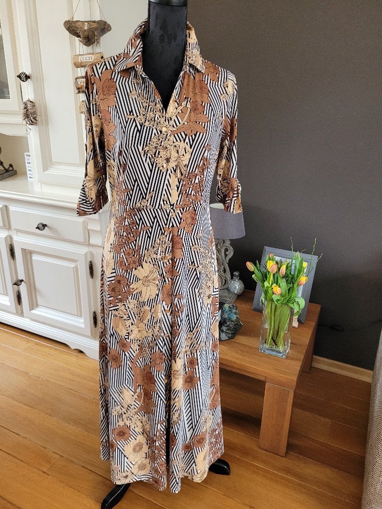 K-design hippe maxi jurk maxijurk maat xs / s nieuw, K-design, Overige kleuren, Nieuw, Ophalen of Verzenden