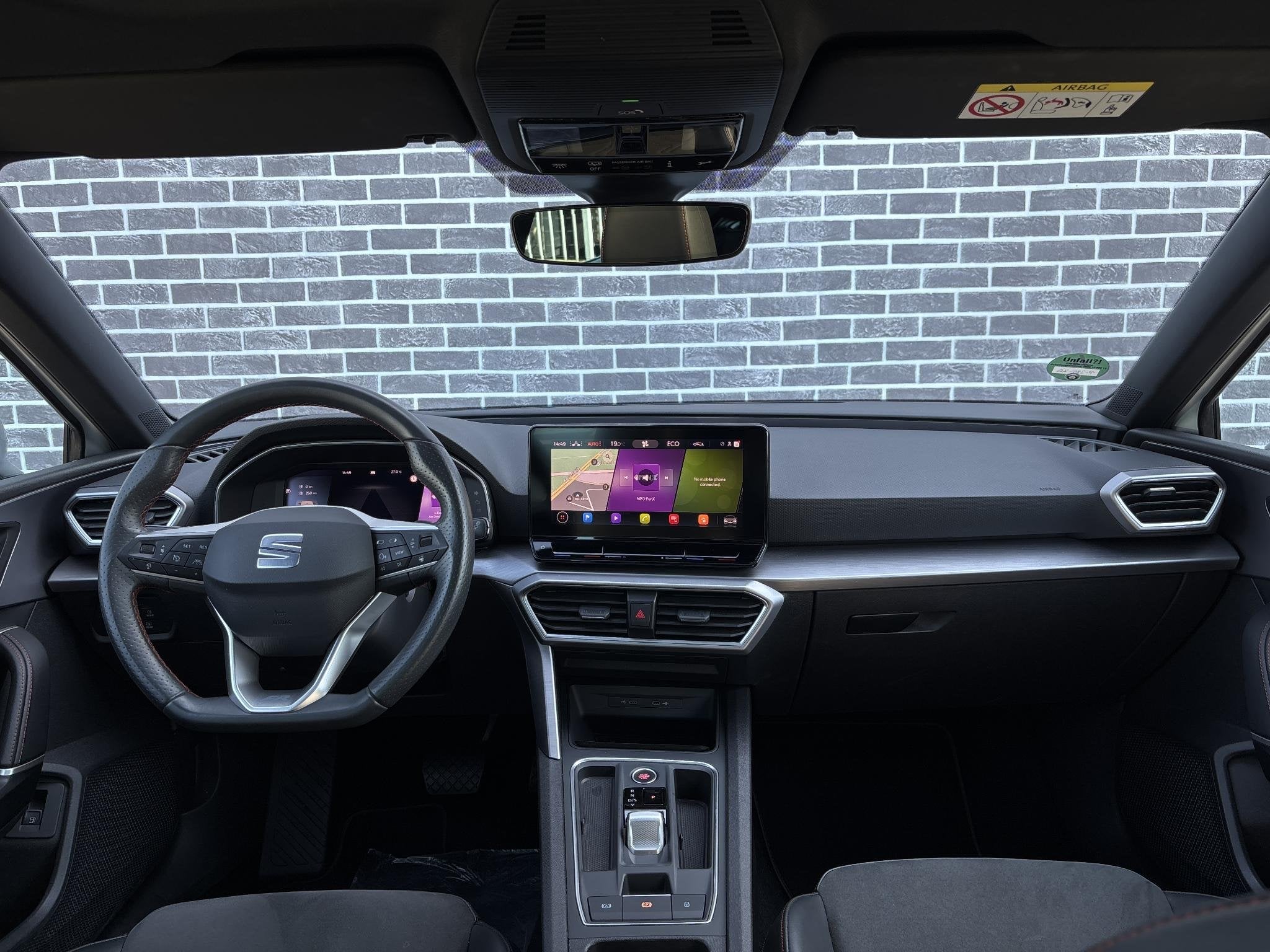 SEAT Leon 1.4 TSI eHybrid PHEV FR Business Intense | Plug-in, Auto's, Seat, Stof, Gebruikt, Leon, Wit
