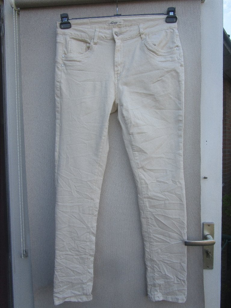 Nieuwe  broek JEWELLY mt 40 gebr. wit, Maat 38/40 (M), JEWELLY, Verzenden, Wit