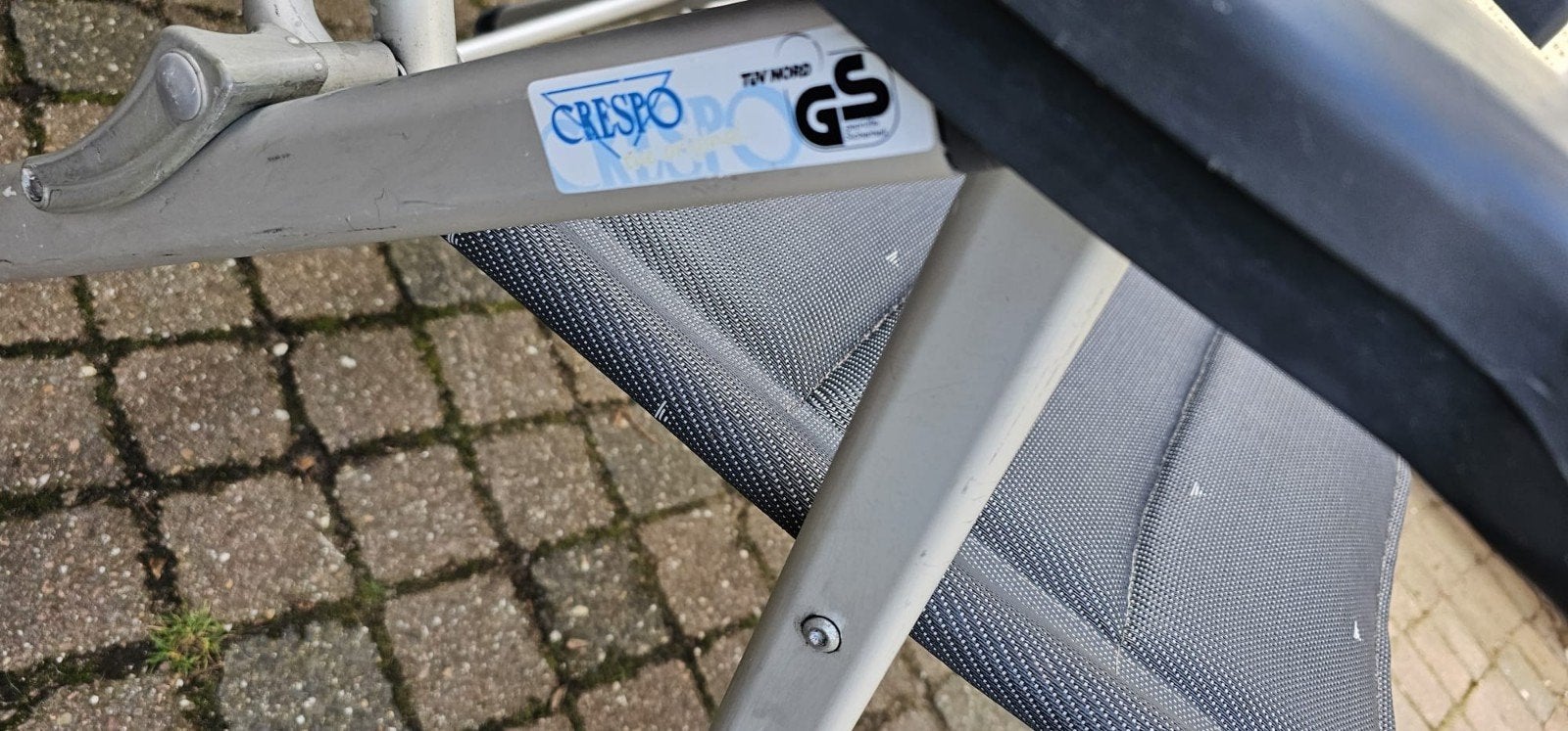 Crespo de luxe AL 238 XL campingstoel licht grijs, Caravans en Kamperen, Ophalen, Gebruikt, Campingstoel
