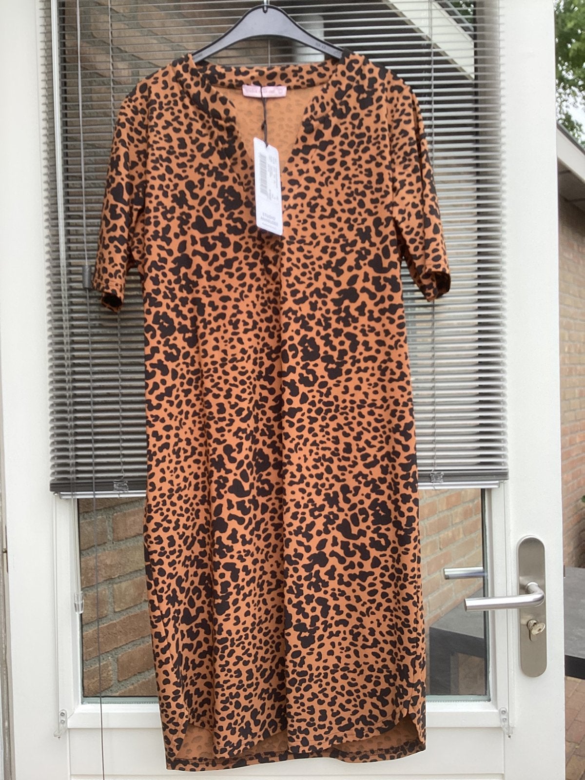 Studio Anneloes travel jurk camel zwart, Zwart, Maat 42/44 (L), Nieuw, Ophalen of Verzenden