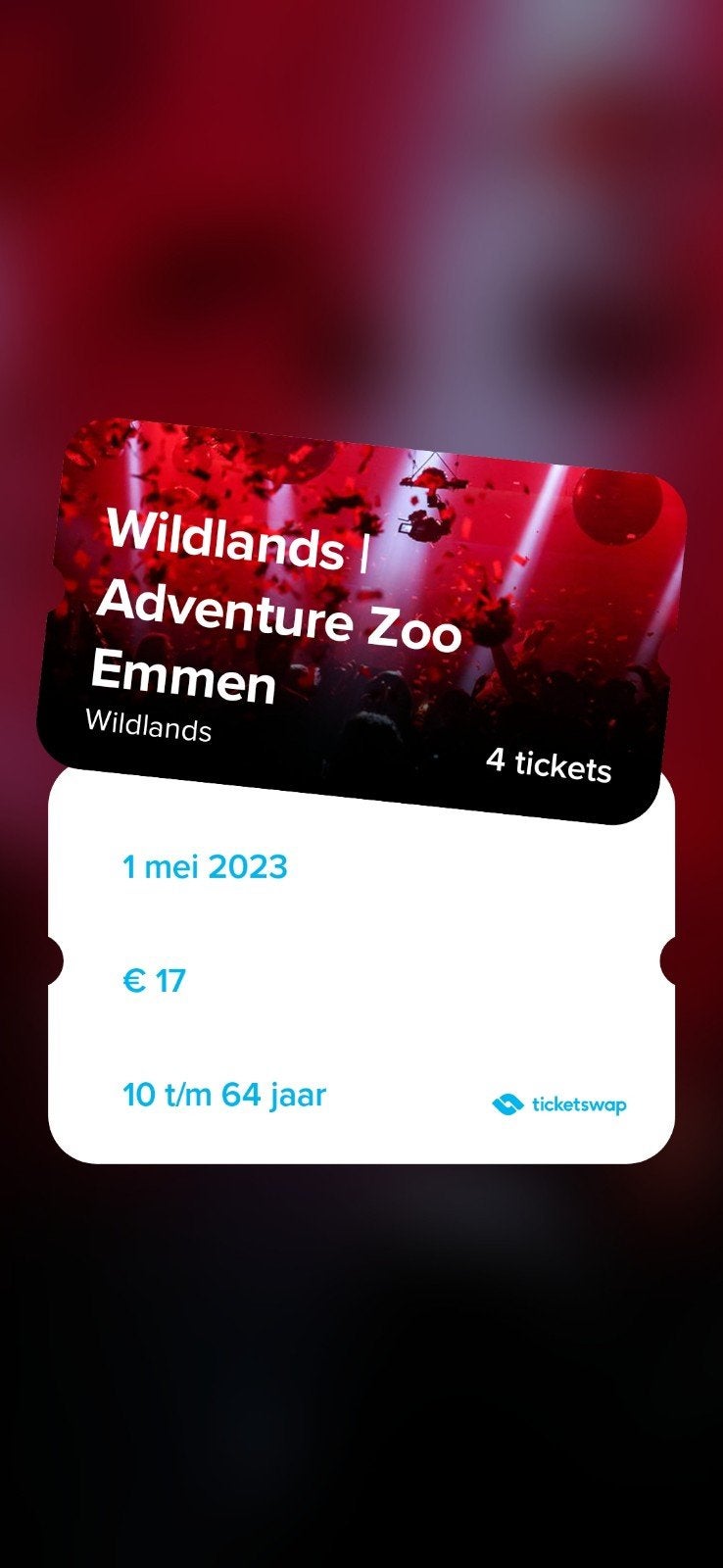 2 tickets Wildlands Adventure Zoo Emmen geldig t/m 3 juli, Twee personen