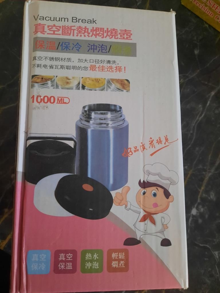 Nieuwe thermoskan 1000ml voor warme en koude dranken, Ophalen of Verzenden, Nieuw