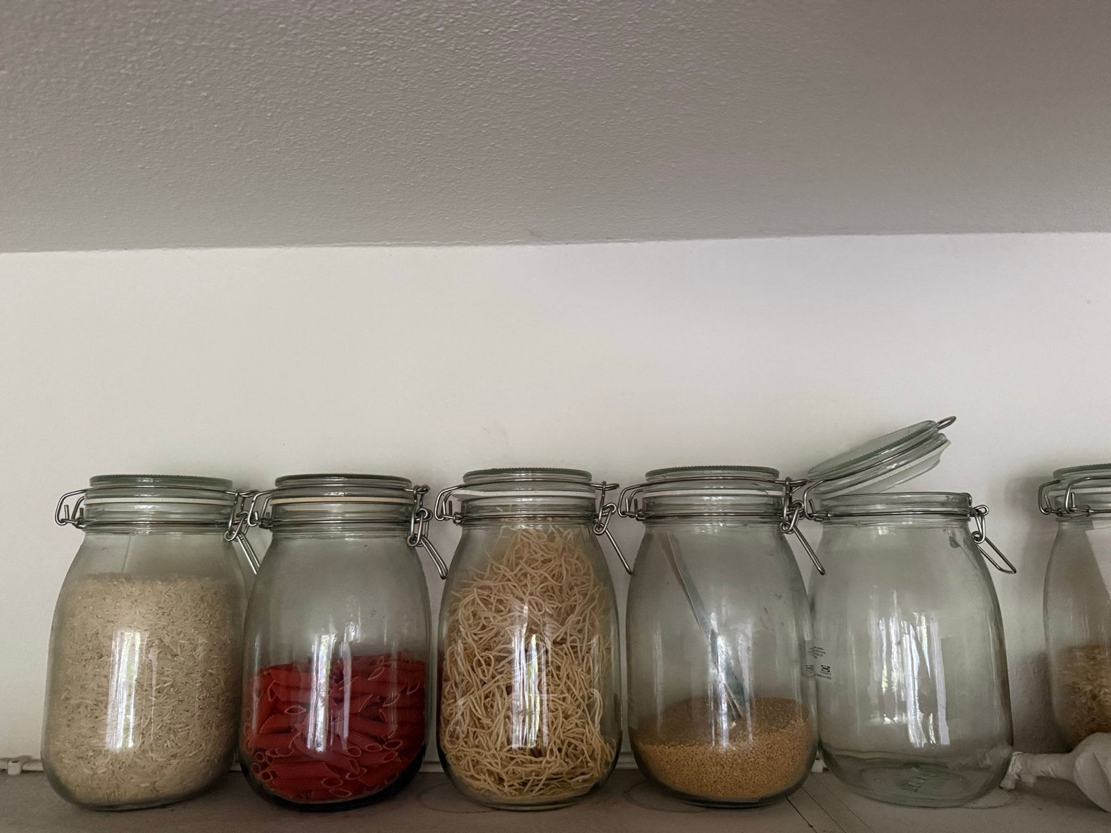 IKEA Voorraadpotten - 8 grote, 6 kleine €30,-, Ophalen of Verzenden, Zo goed als nieuw, Overige typen