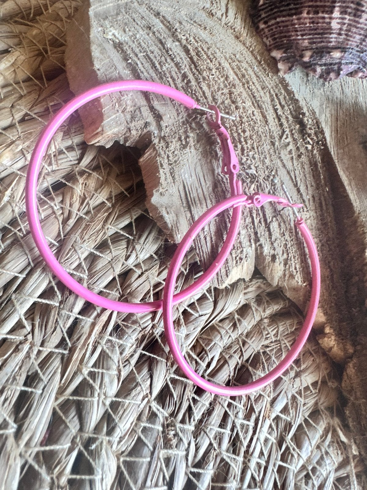 Boho oorbellen / roze / creolen / ringen / nieuw, Ophalen of Verzenden, Nieuw