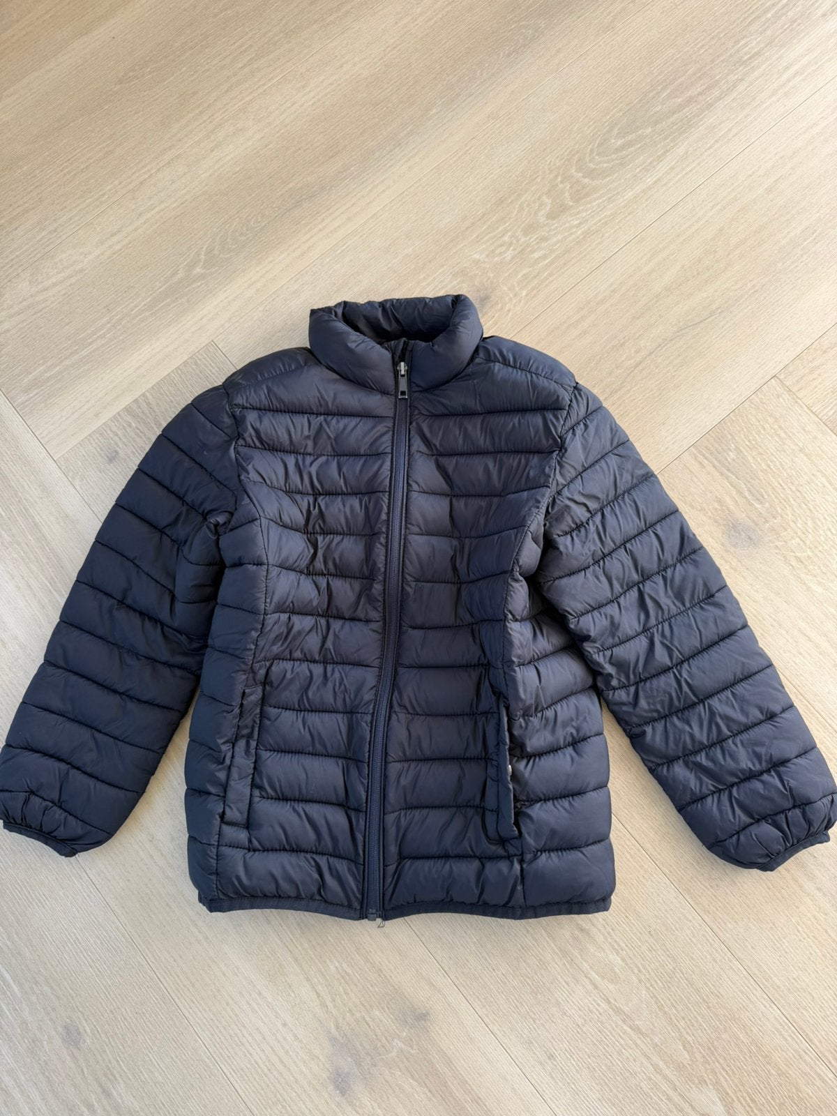 Stoere puffer tussenjas maat 134, Ophalen of Verzenden, Gebruikt, Jongen, Jas