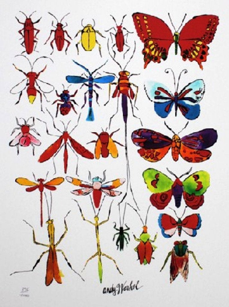 Andy Warhol (1928) Grano Lithografie " Butterflys " Ges Gen, Gelimiteerde oplage, Ophalen of Verzenden, Lithografie, Dieren en Natuur