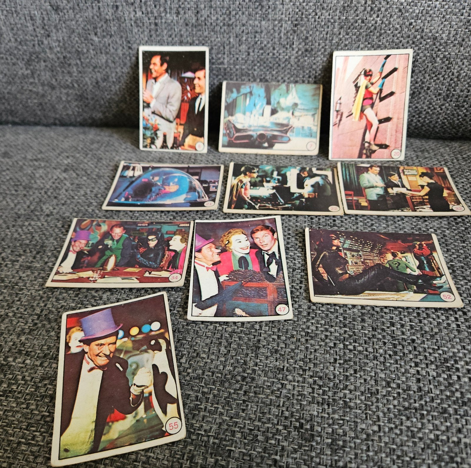 Vintage Batman ruilkaarten uit 1966 - Set van 16, Verzenden, Gebruikt, Tv, Foto of Kaart