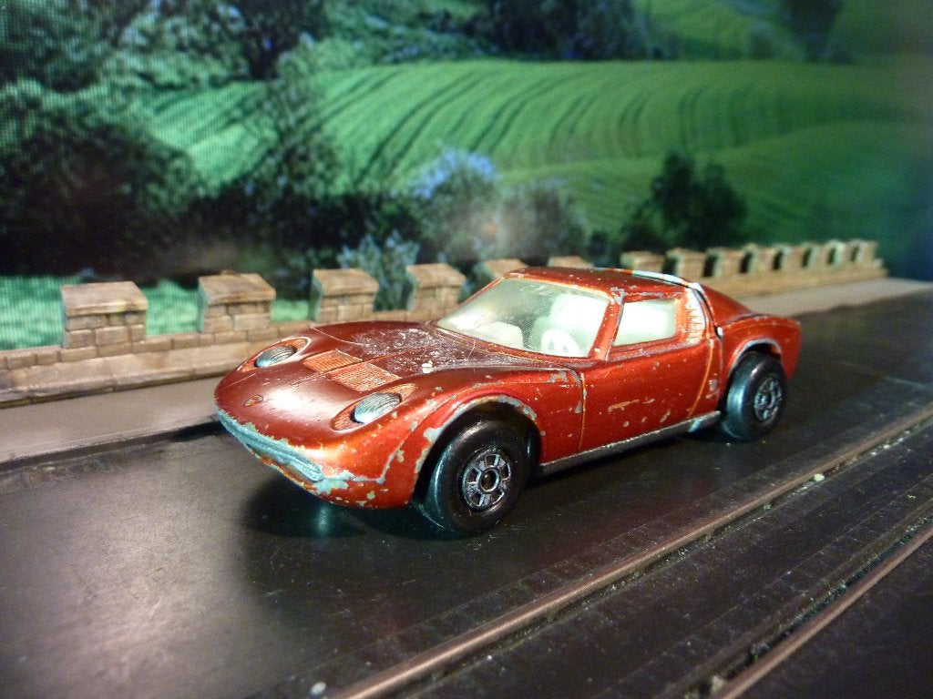 1/43 Lamborghini Miura - Matchbox Speed Kings K-24, Ophalen of Verzenden, Gebruikt, Auto, Matchbox