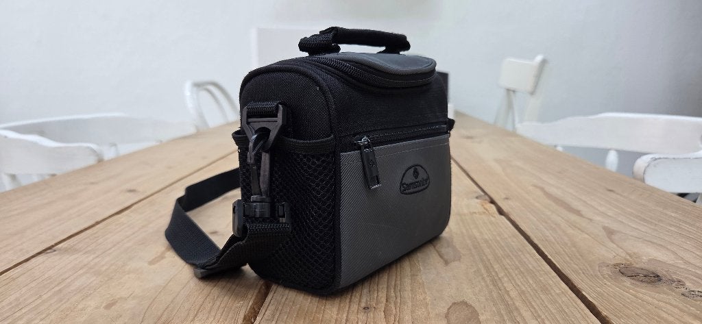 Fototas / cameratas / camera tas - Samsonite schoudertas, Samsonite, Gevoerd, Ophalen of Verzenden, Nvt