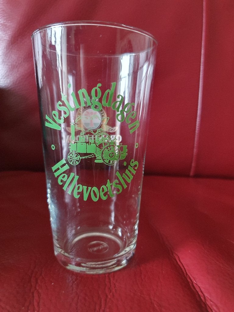 "Vestingdag Hellevoetsluis" Oranjeboom bierglazen, Ophalen of Verzenden, Nieuw, Glas of Glazen, Oranjeboom