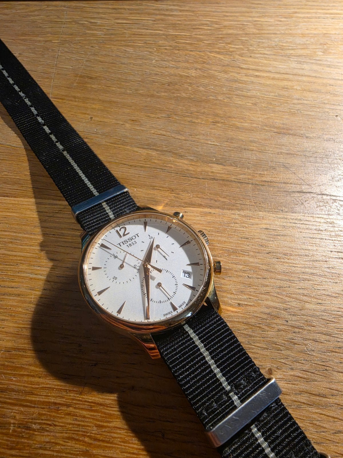 Tissot Tradition met NATO bandje, Ophalen of Verzenden