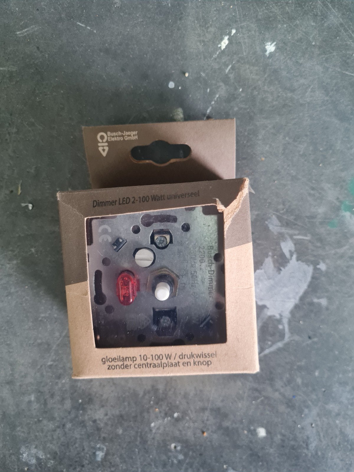 Busch-Jaeger Dimmer LED 2-100 Watt Universeel, Doe-het-zelf en Verbouw, Elektra en Kabels, Ophalen, Nieuw, Busch-Jaeger, Dimmer