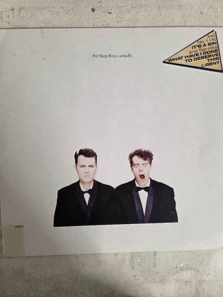 Vinyl lp PET SHOP BOYS: ACTUALLY, LP, Gebruikt, Pop, 12 inch