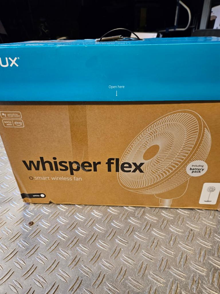 Duux Duux Whisper Flex Smart Ventilator Wit + Dock & Accu, Ophalen of Verzenden, Statiefventilator