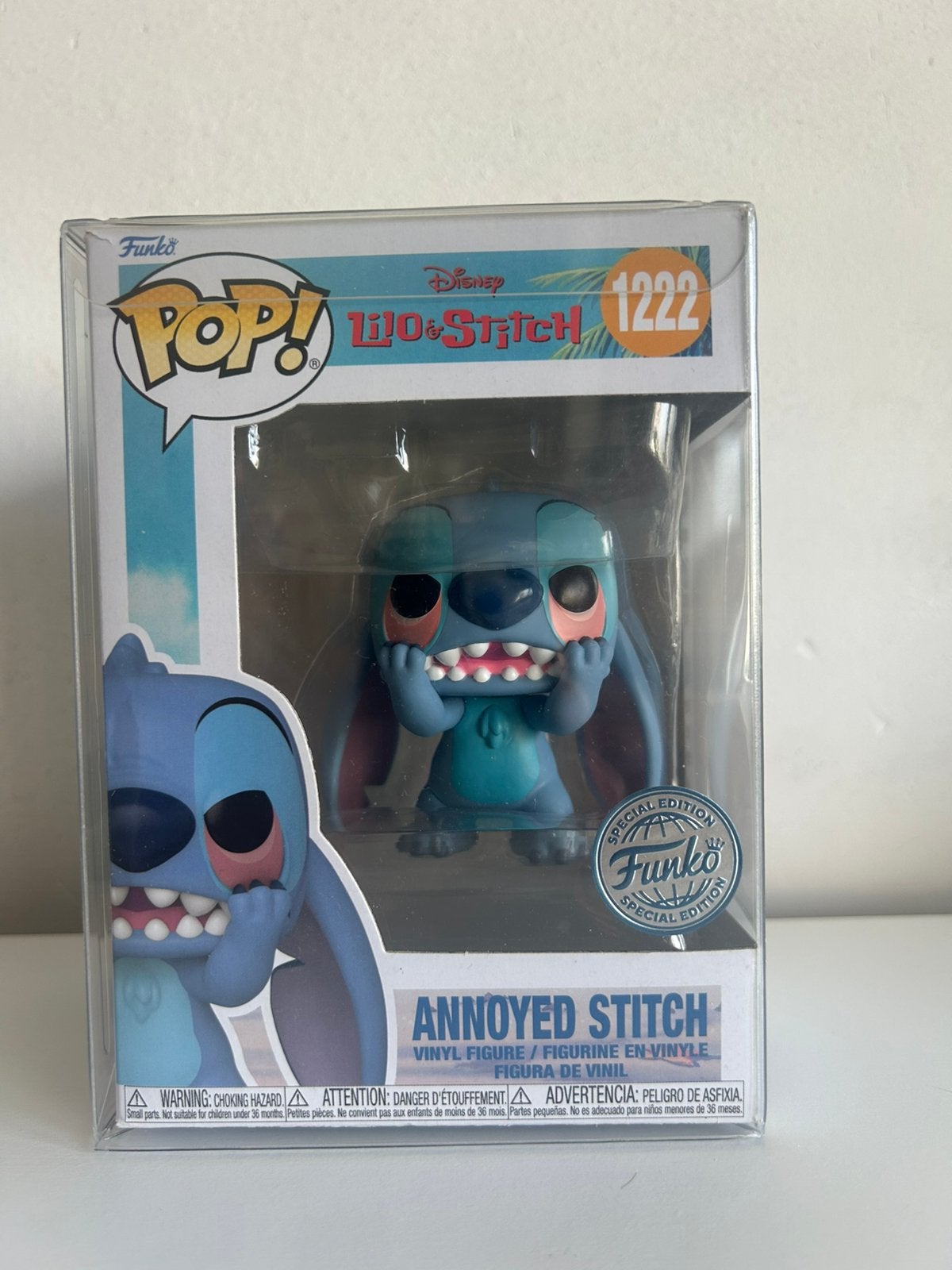 Funko Pop! Disney Annoyed Stitch #1222 Special Edition, Ophalen, Zo goed als nieuw