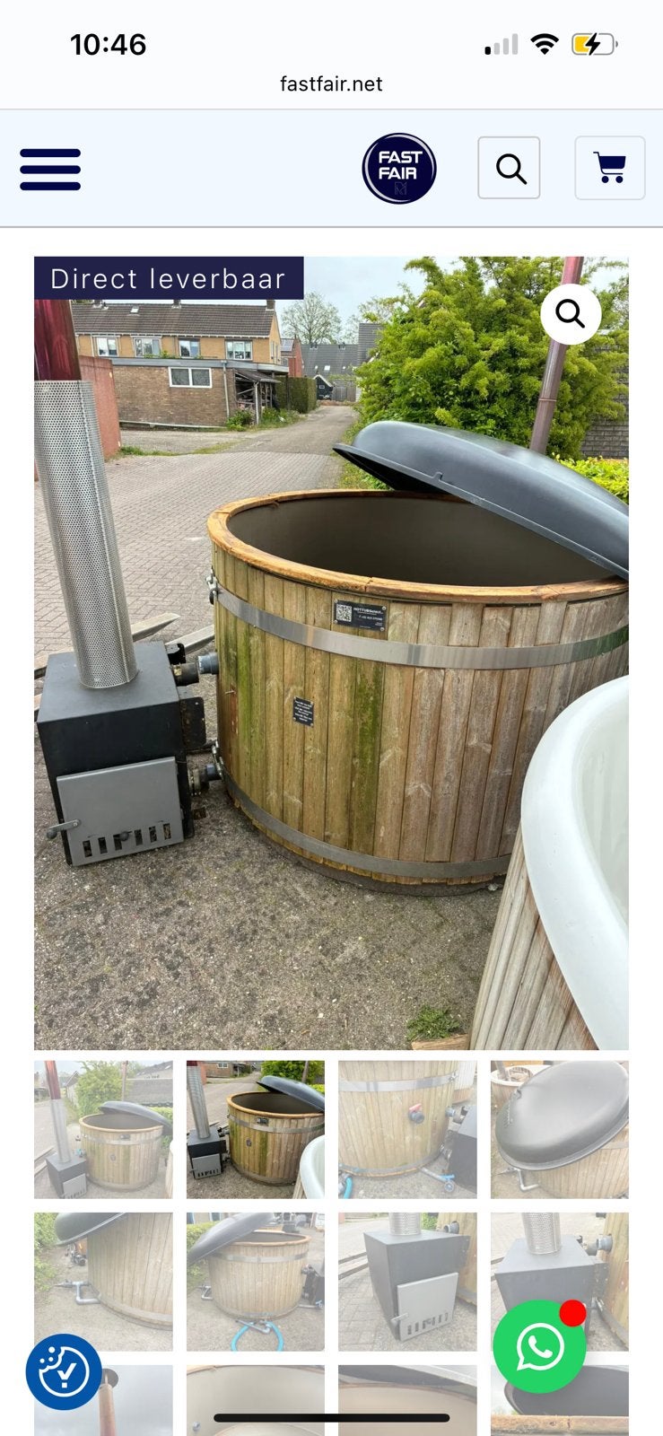 2e hands gebruikte kirami hottub - opknapper - 48kw kachel, Ophalen, 7921AE, Fast Fair b.v., Zo goed als nieuw