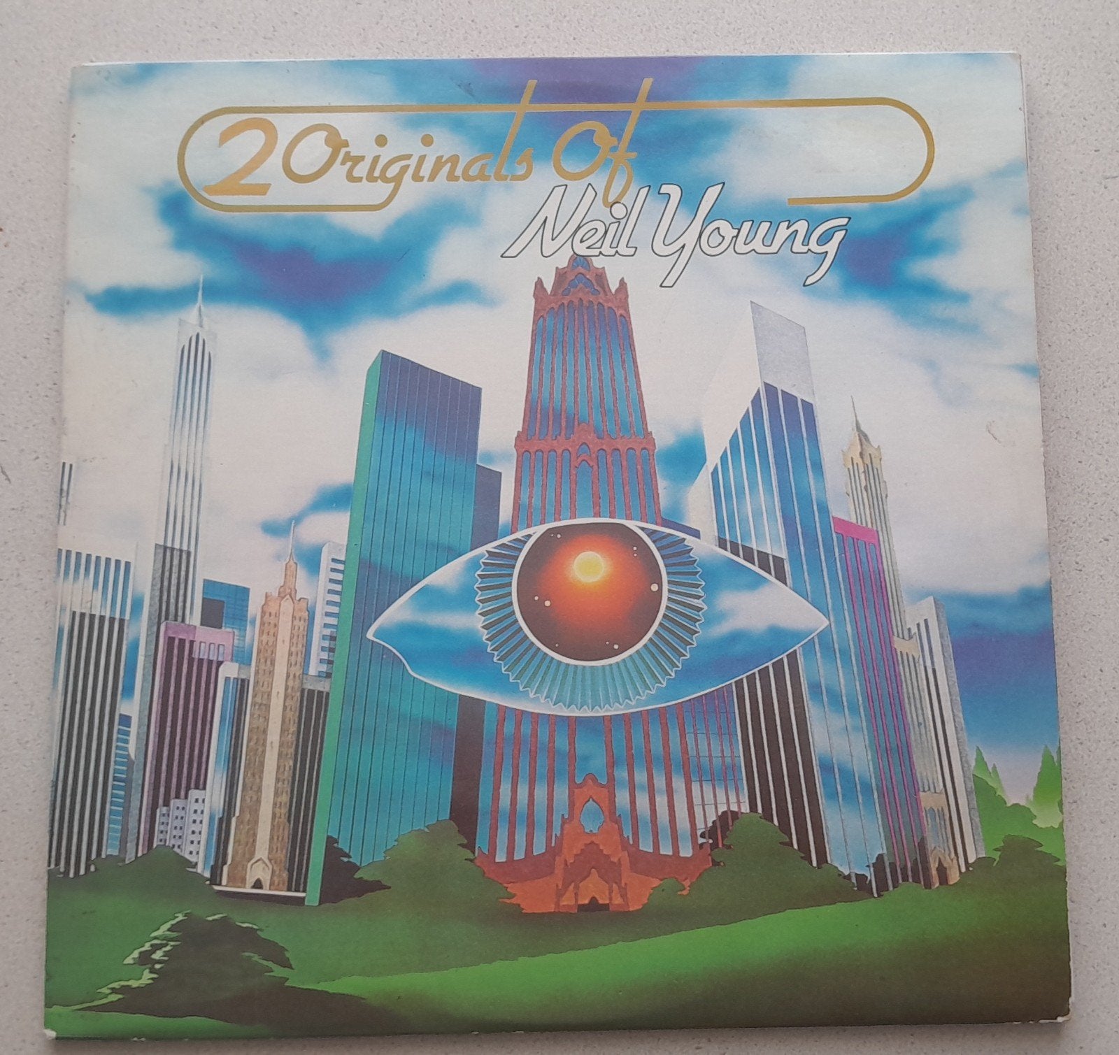 lp neil young - two originals (neil young/everybody knows..), Ophalen of Verzenden, Gebruikt, 12 inch