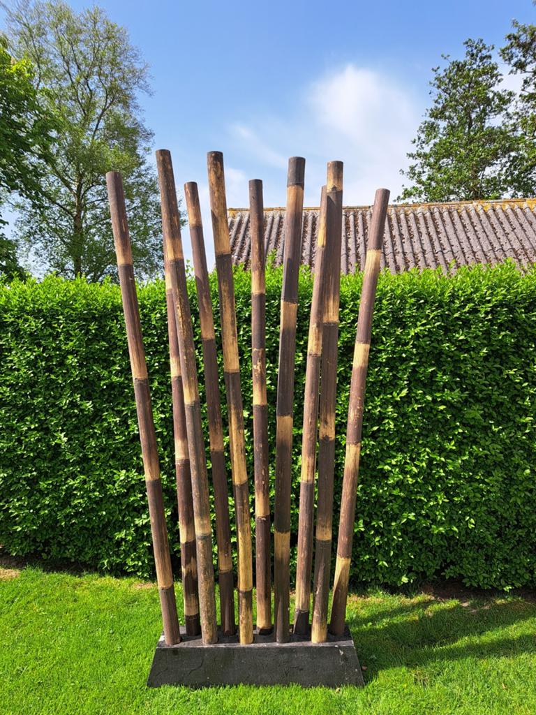 Bamboe palen, Ophalen, IJzer, Tuinhek