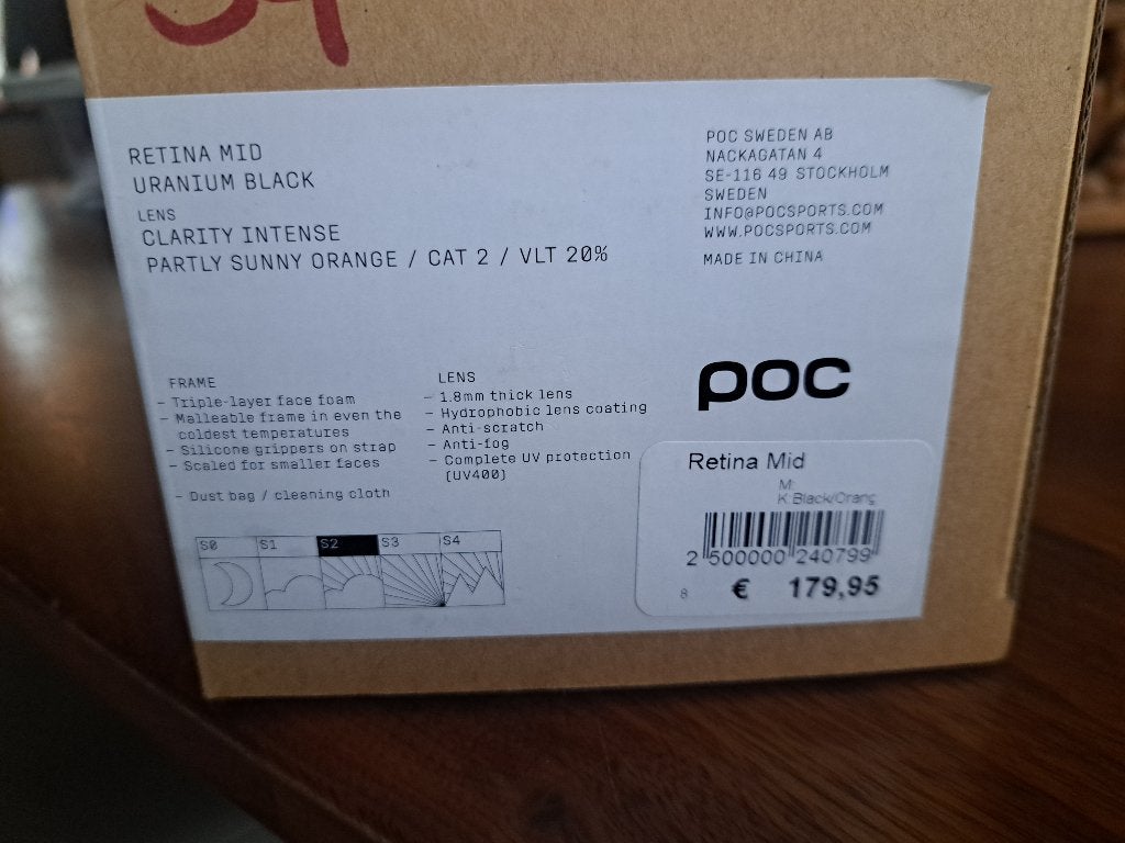 POC Retina Mid skibril - Zo goed als nieuw, Overige merken, Overige typen, Ophalen of Verzenden, Zo goed als nieuw