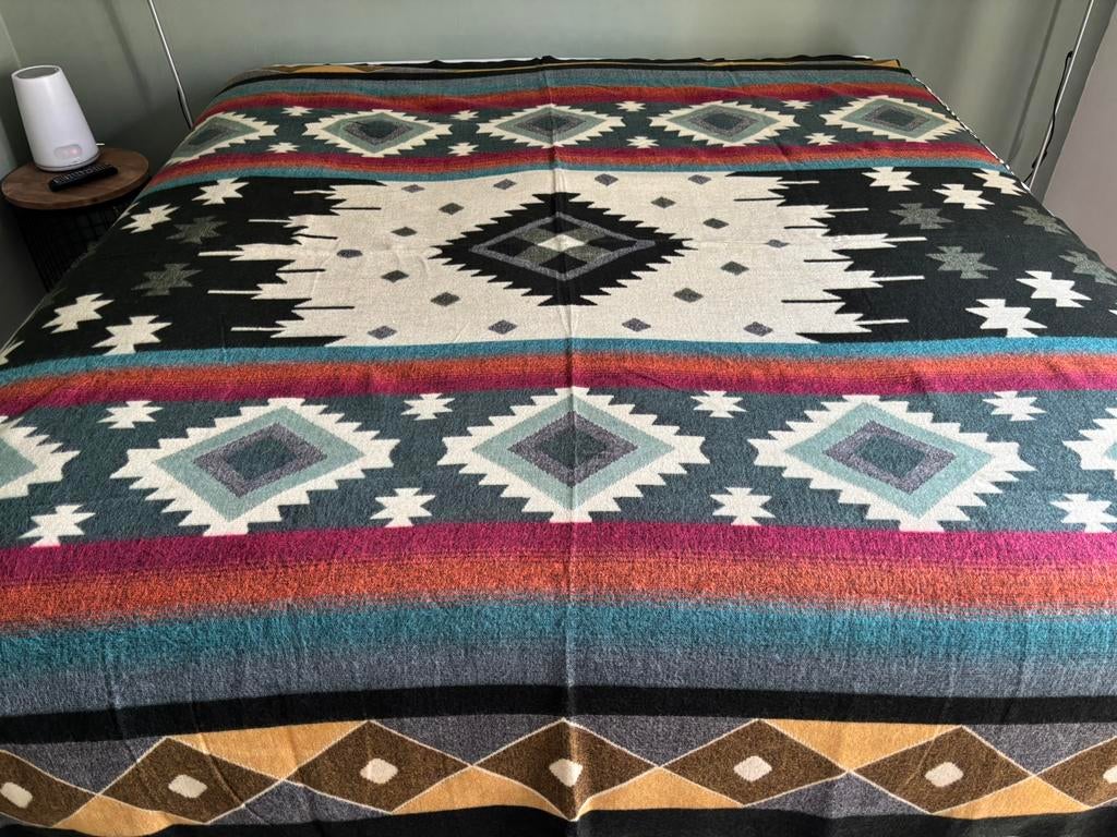 NIEUW! Alpaca wol aarde tint deken sprei plaid kleed ibiza, Ophalen of Verzenden, Nieuw