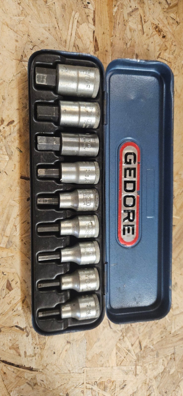 GEDORE inbus doppenset, Ophalen of Verzenden, Gebruikt