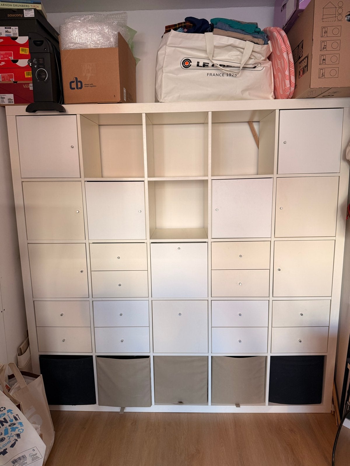 IKEA Expedit / Kallax kast met diverse inzetten, Ophalen, Gebruikt