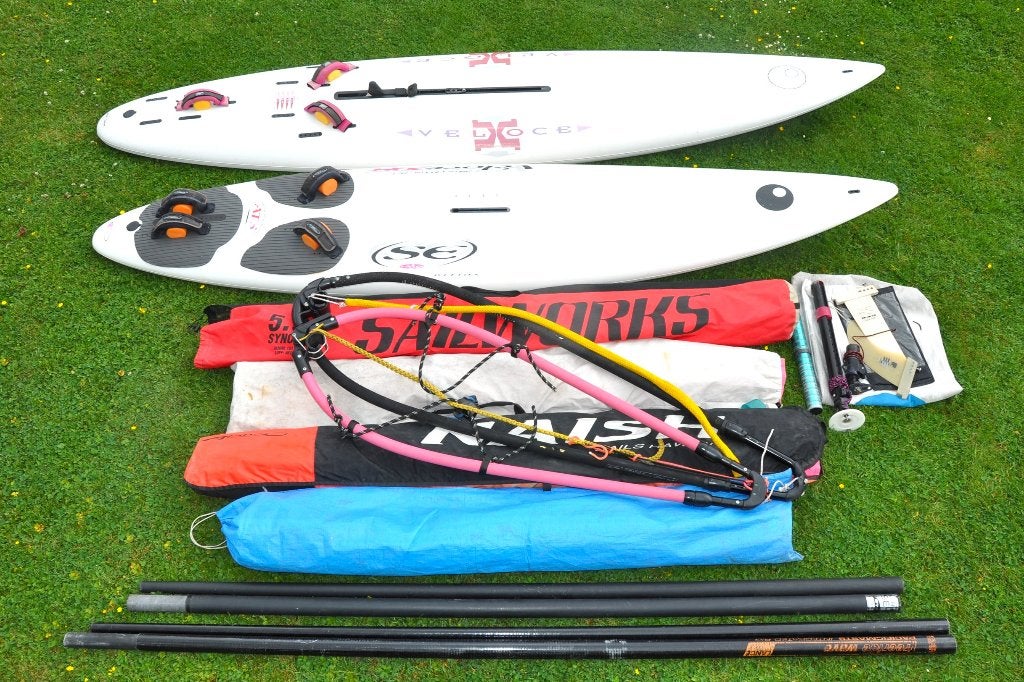 Bic Veloce (2x) complete beginners / familie set, Ophalen, Gebruikt, 3.5 tot 5 m², 300 cm of meer