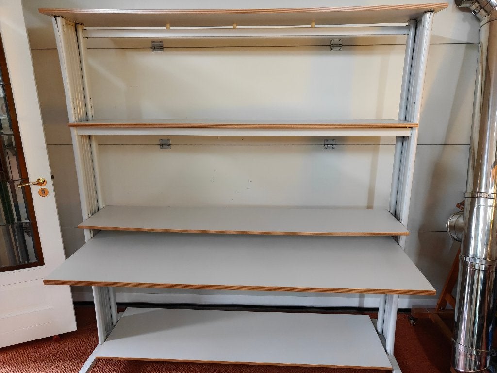 computermeubel / stellage op wieltjes 183x195x75, Huis en Inrichting, Kasten | Computermeubels, Ophalen, Gebruikt, 170 cm of meer