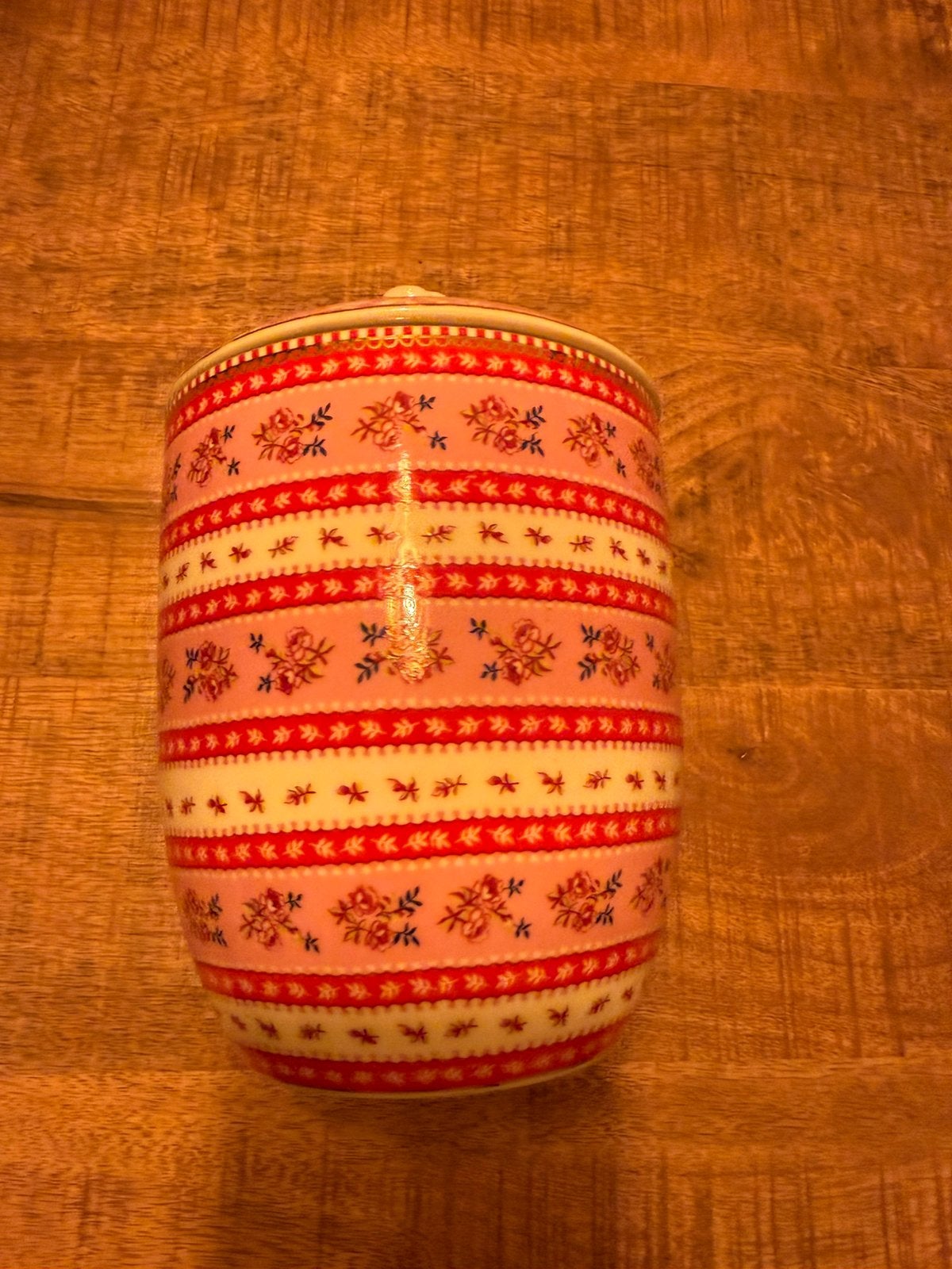 Pip Studio ‘Ribbon Rose’ roze voorraadpot, Huis en Inrichting, Overige typen, Ophalen of Verzenden, Zo goed als nieuw, Overige stijlen