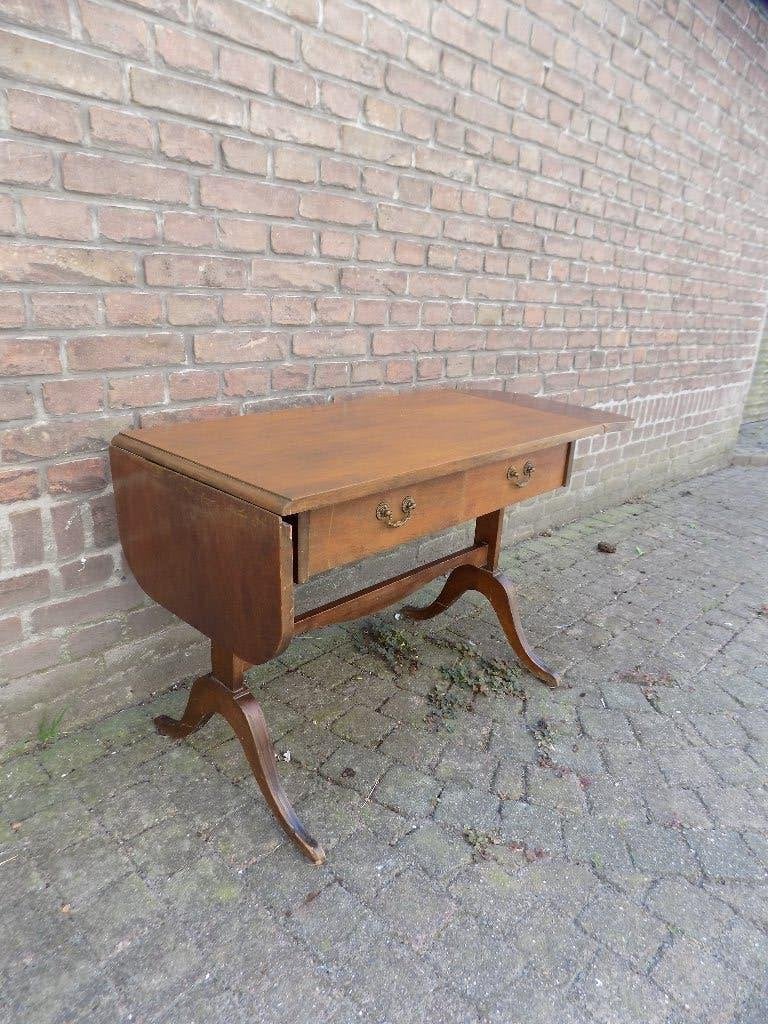 Side table hangoor bureau Vintage retro, Ophalen, Gebruikt, Hout