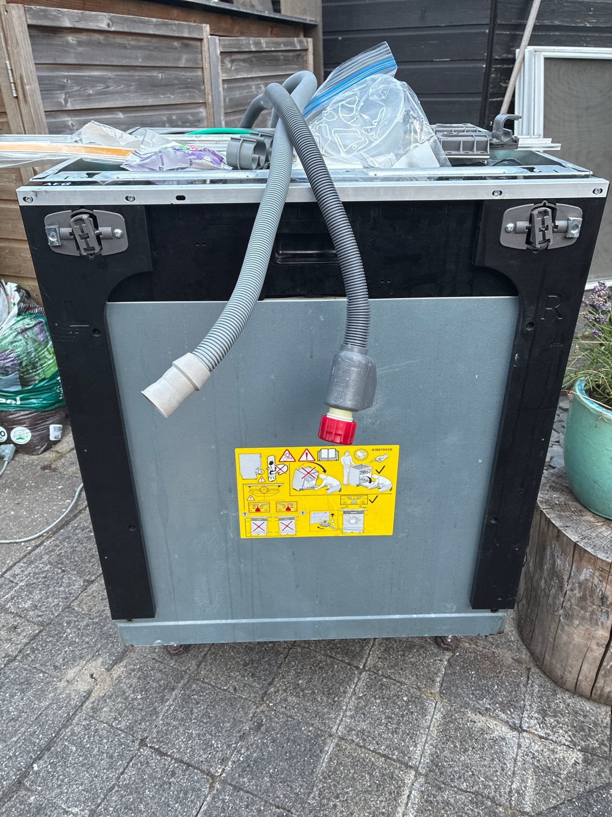 AEG Inbouwvaatwasser XXL met IKEA BEHJÄLPLIG-adapter, Ophalen, Gebruikt, Inbouw, 45 tot 60 cm