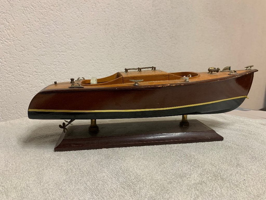 Miniatuur handgemaakte boot, Ophalen of Verzenden, Zo goed als nieuw, 1:32 tot 1:50, Overige merken