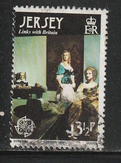 Verenigd Europa 1980 - Jersey - Koning Karel II van Engeland, Ophalen, Gestempeld, Overige thema's