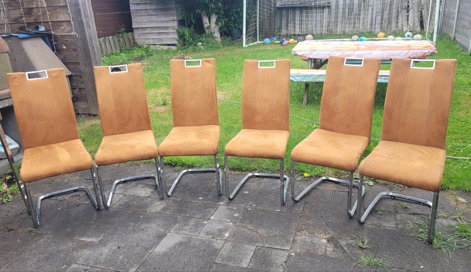 6 eetkamerstoelen, Huis en Inrichting, Ophalen, Gebruikt, Vijf, Zes of meer stoelen