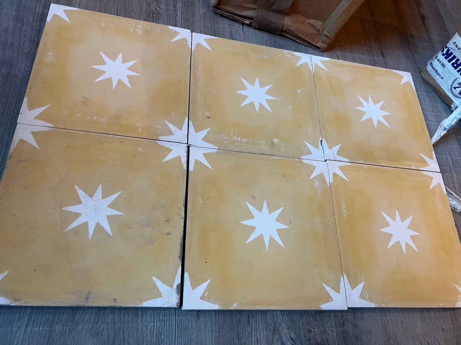 handgemaakte cementtegels 20 tegels Portugese patroontegels, Ophalen, Keramiek, Nieuw, 20 tot 40 cm