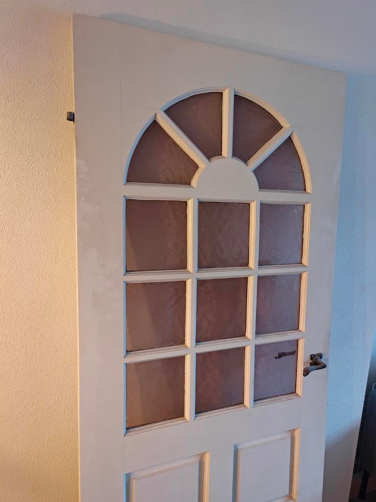 Gratis houten opdek binnendeur, Ophalen, Gebruikt, 80 tot 100 cm, Binnendeur