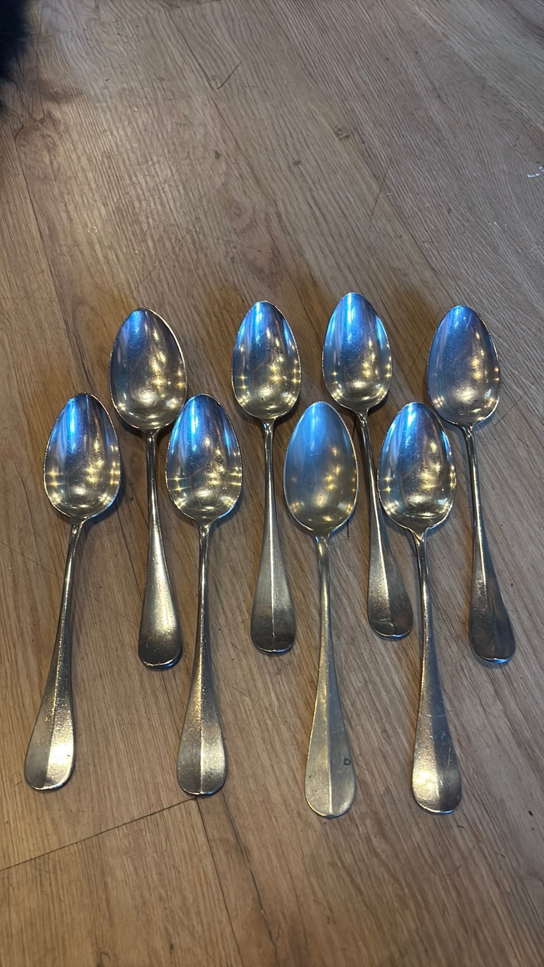 8 vintage Wellner verzilverde lepels – Duitsland – set, Ophalen of Verzenden
