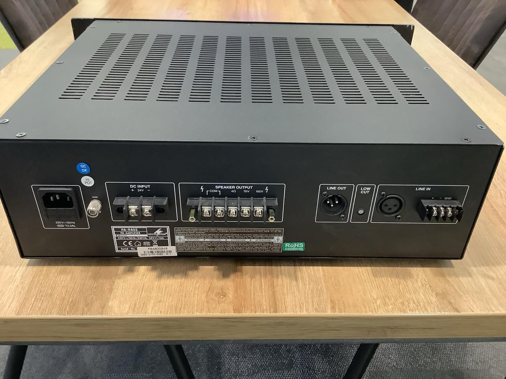 Monacor PA-940s Versterker - 240 Watt, 100 Volt., Audio, Gebruikt, Duitsland, Www.monacor.nl