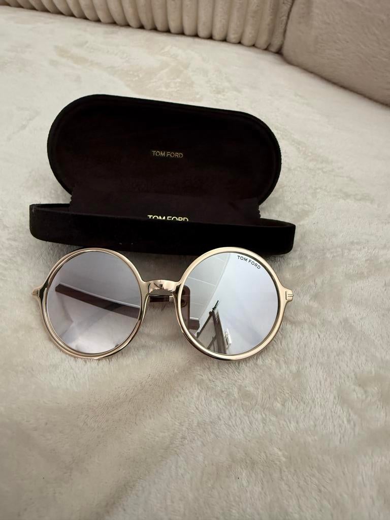 Stijlvolle Tom Ford zonnebril met spiegelglazen, Overige merken, Zonnebril, Overige kleuren, Ophalen of Verzenden