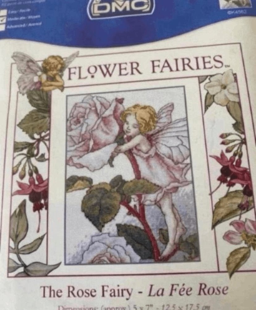 BORDUURPAKKET FLOWER FAIRIES THE ROSE FAIRY PLUsssssss, Verzenden, Nieuw, Handborduren, Borduurpakket