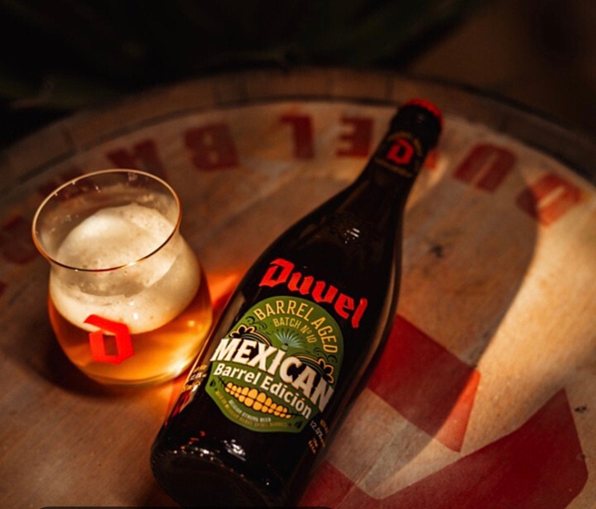 Duvel barrel aged batch 1 t/m 10, Verzamelen, Ophalen, Zo goed als nieuw, Glas of Glazen, Duvel