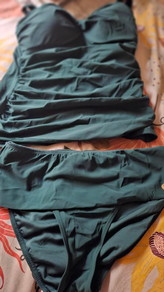 Tcwow/ten cate tankini maat 42 d/xl groen nieuw, Kleding | Dames, Badmode en Zwemkleding, Tcwow/ten cate, Nieuw, Ophalen of Verzenden