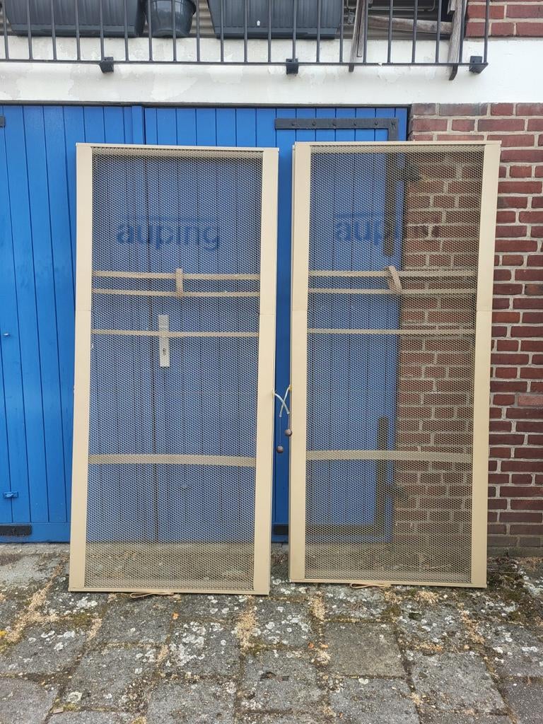 2 auping 1 persoons spiralen, bedbodems, Ophalen, 90 cm, Eenpersoons, Metaal
