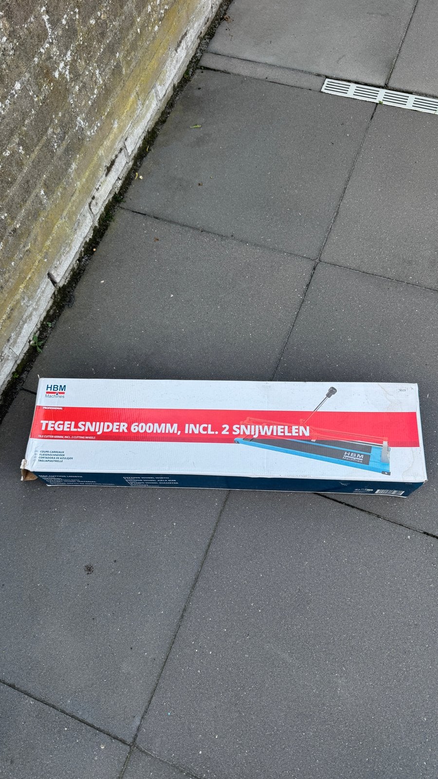 HBM Tegelsnijder 600mm met 2 snijwielen, Ophalen of Verzenden, Nieuw, Overige materialen, Overige typen