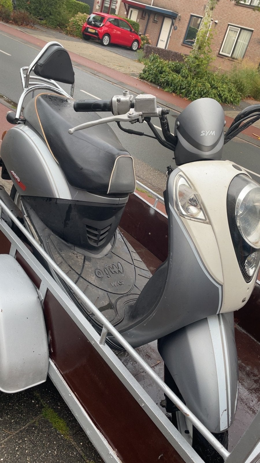Sym mio sport brom geel kenteken, Fietsen en Brommers, Scooters | SYM, Gebruikt, Maximaal 45 km/u, Benzine, Ophalen